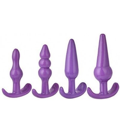 Anal Sex Toys Silicone Novelties Demon Black-Piece Beaded Plug Beaded (c) - C618GMZ7TTW $13.06