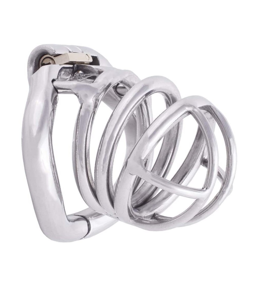 Chastity Devices Stainless Steel Male Chastity Device Ergonomic Design Male Adult Game Sex Toy K140 (40mm/ S Size) - CZ18HM7X...