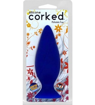 Anal Sex Toys Corked Medium Butt Plug - Blue - CU11C4QVDVZ $10.14
