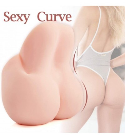 Male Masturbators Pussy Ass Masturbator with Lifelike Labia-3D Doggy Style Sexy Curves Realistic Male Masturbator with 2 Hole...