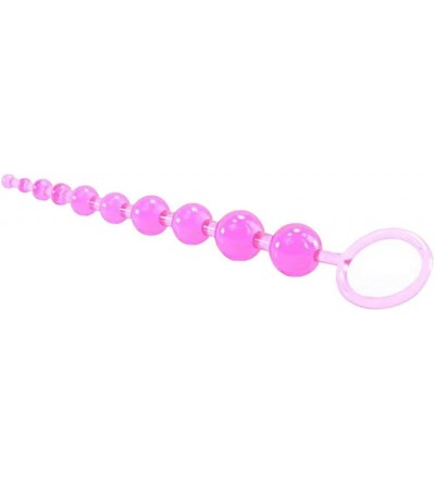 Vibrators Novelty Anal Jelly Beads Plug Anus Massager for Women- 10 Beads Adult Sex Toy - Anal Plug - CB18LXIZDXA $9.60