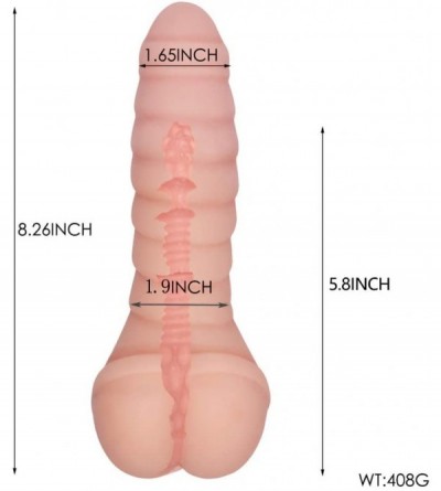 Male Masturbators Vibrating Male Masturbation Cup Super Soft Masturbation Stroker Sleeve Adult Sex Toys - B - C418NRC4KEX $20.28
