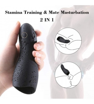 Male Masturbators Male Masturbator Cup with 10 Vibration Modes Penis Massager Glans Vibrator Masturbation Sex Toys for Men Pr...