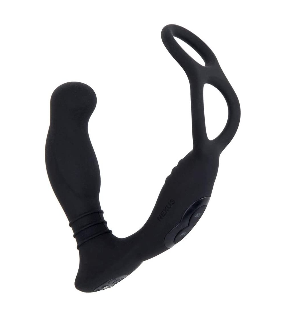 Anal Sex Toys Nexus Simul8 6-Function Dual Prostate and Perineum Stimulator with Cockring - CE18UW3QHU8 $39.81