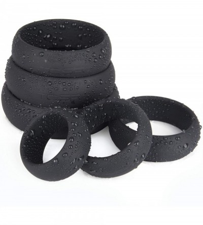Penis Rings 6 Different Size Cock Rings - Medical Grade Soft Silicone Penis Rings - Better Sex - Cock Ring- Penis Ring - CS18...