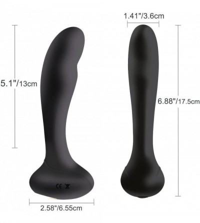 Vibrators Vibrating Prostate Massager - Ultra Smooth Silicone P-Spot G-Spot Vibrator with 10 Speeds- Rechargeable & Waterproo...