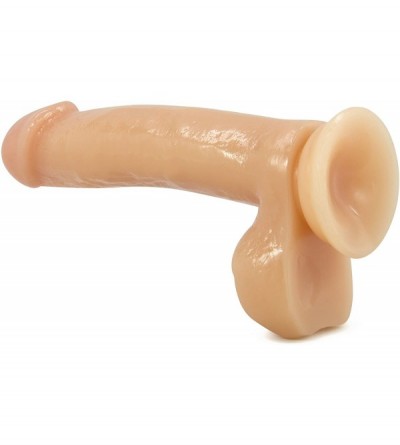 Dildos 7" Realistic Dildo - Cock and Balls Dong - Suction Cup Harness Compatible - Sex Toy for Women - Sex Toy for Adults (Be...