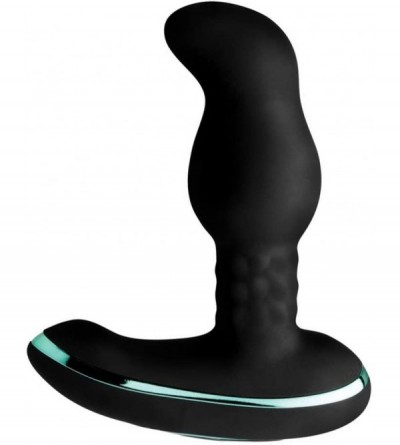Anal Sex Toys Rimsation 7X Silicone Prostate Vibrator with Rotating Beads- Black - C3186UGOO0I $89.09