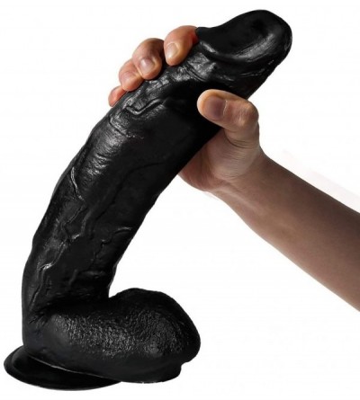 Dildos 10.6 inch Huge Dildos Liquid Silicone Dildo - Lifelike Huge Dong - Strong Suction Cup - Realistic and Extremely Adult ...