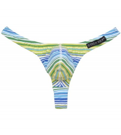 Dildos Sexy Men's Underwear Thong - Topspin Stripe - CO197CQL6EQ $25.58