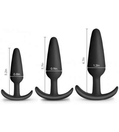 Anal Sex Toys Anal Trainer Kit Butt Plug 3 PCS Silicone Anal Training Plugs Soft Prostate Massager Sex Toys for Beginners Adv...