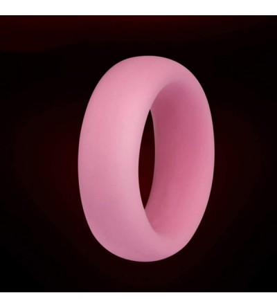 Penis Rings Adult Male Enhancer Ejaculation Delay Penis Cock Ring Soft Silicone Sex Toy - Pink 4cm - CF18WW4L0GG $8.63