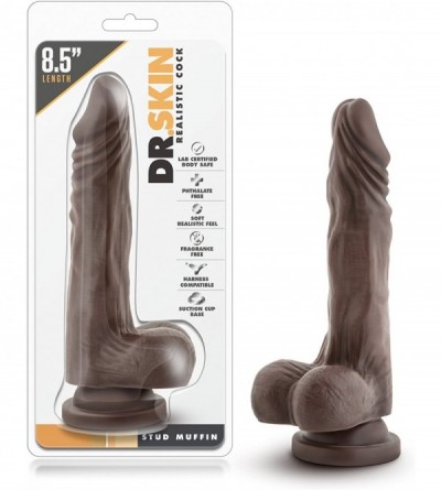 Anal Sex Toys 8.5" Realistic Long Dildo - Cock and Balls Dong - Suction Cup Harness Compatible - Sex Toy for Women - Sex Toy ...