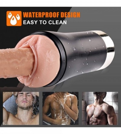 Pumps & Enlargers Male Masterbrators Toy Sucking Male Mašturbator Toys Lifelike-Pussey Pocket for Men Waterproof Air-Su-cking...