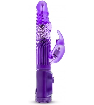 Vibrators 8" Multi-Speed Rabbit Vibrator - Rotating Pleasures - Sex Toy for Women - Sex Toy for Couple (Purple) - Purple - C0...
