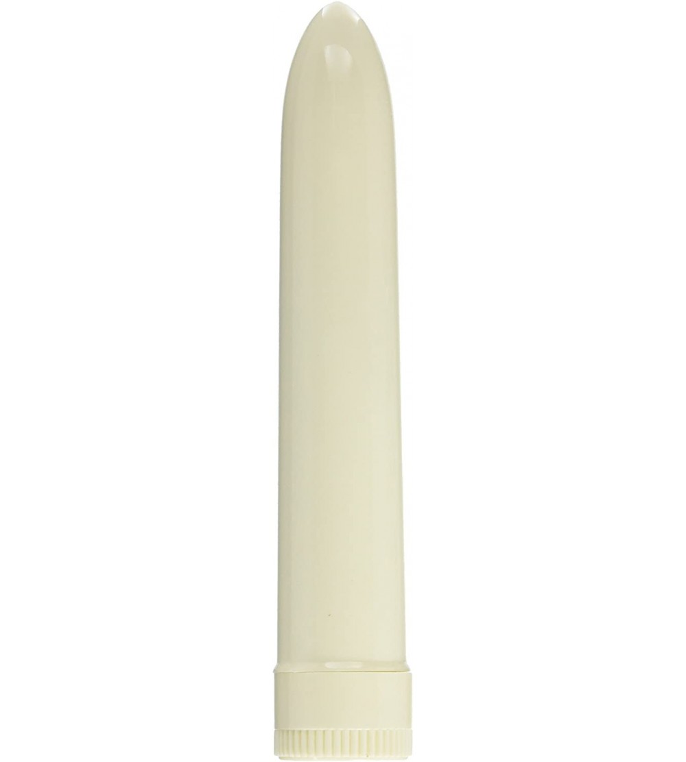 Vibrators Plastic Vibrator- Ivory- 7 Inch - CJ11274JETR $12.33