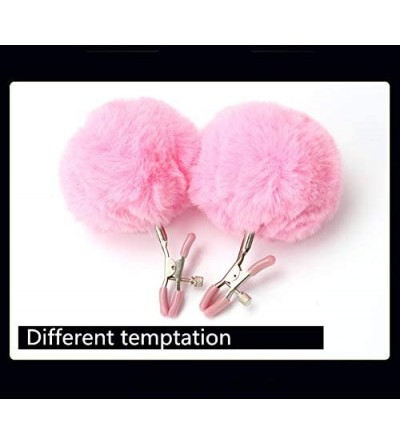Nipple Toys Cosplay Toys Lover Gift Breast clip for Women Men Costume Games- Pink- 7.5cm - CD18KERC7ZX $10.78