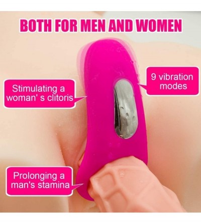Male Masturbators Vibrator Stimulator 9 Vibration Modes Pēnnis Couples Sexy toystory for Couple Toy Mount Sex Soft Víbe Ring ...