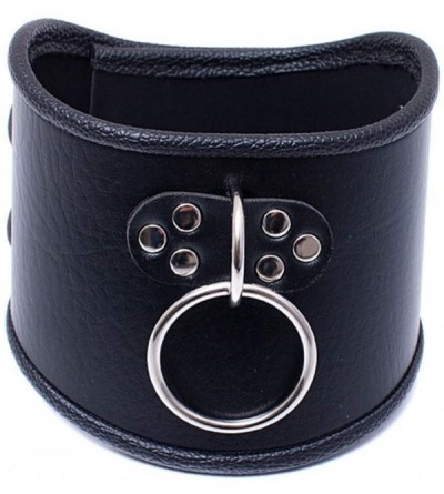 Restraints BDSM Collar Leather Choker-O Ring Locking Collars-Adult Restraint Neck Collar Bondage Harness Necklace for Sex Pla...