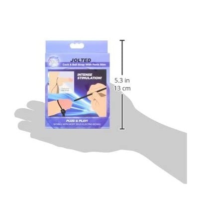 Penis Rings Jolted Cock and Ball Strap with Penis Stim - C8180OZ3YK9 $34.10