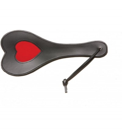 Paddles, Whips & Ticklers X-Play Red Heart Paddle - Black/Red - CO110QHUHR5 $32.79