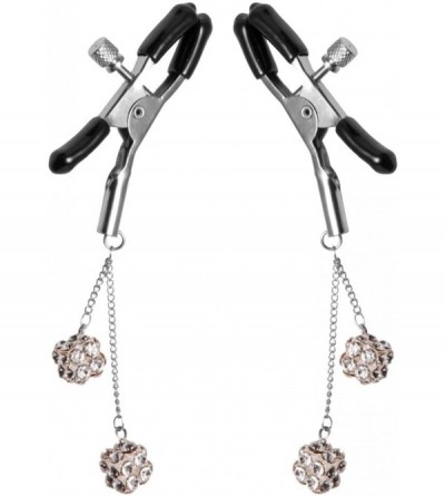 Chastity Devices Ornament Adjustable Nipple Clamps with Jewel Accents - CF127BR4RZP $27.85