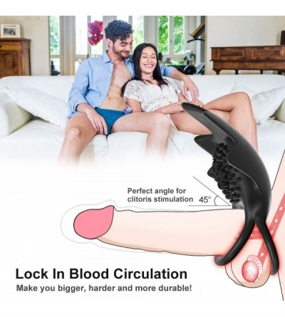 Penis Rings Penis Ring Vibrator for Men Erection Stamina Prolonging- Clitoris Stimulator with Remote Control & 10 Vibrations ...