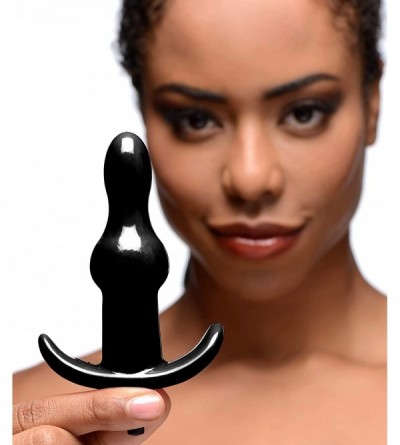 Anal Sex Toys Bumpy Vibrating Anal Plug - Black - C31955RGYYY $23.03