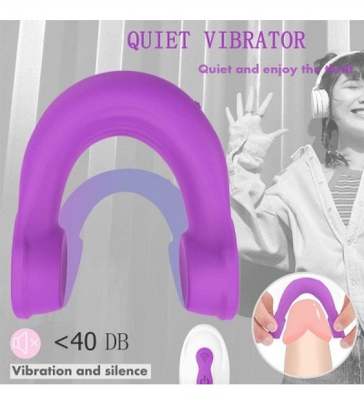 Vibrators Rechargeable Couple Vibrator- Wireless Waterproof Mini Headphone Design Penis Testicle & Clitoral Vibrator with 9 P...