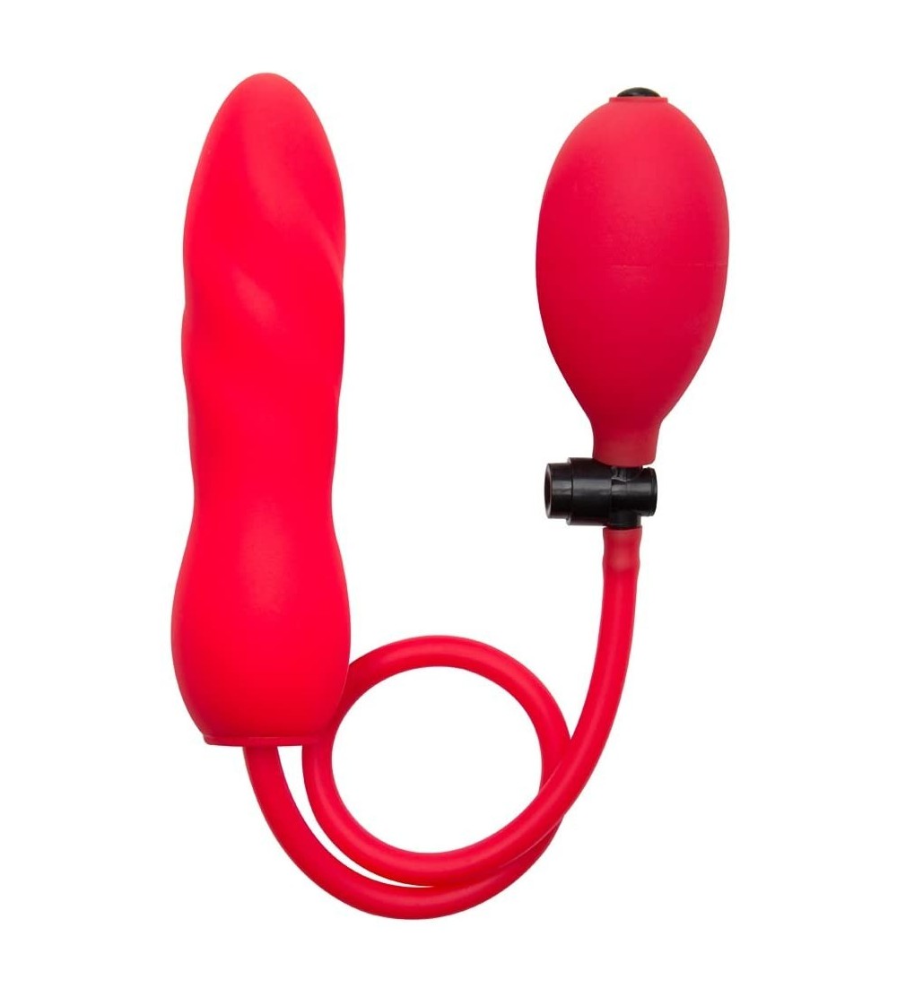 Dildos Inflatable Silicone Twist Dildos- Red - Red - CP11O4PKBHB $14.01