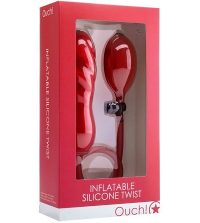 Dildos Inflatable Silicone Twist Dildos- Red - Red - CP11O4PKBHB $14.01