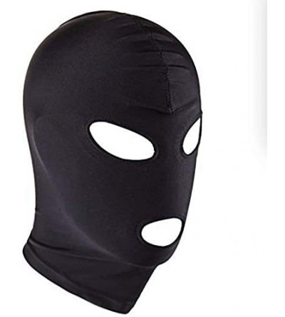 Restraints Strong Elastic Spandex Mask Hood with Open Eyes and Mouth Holes - Black 2 - CM127ILS4W1 $6.82