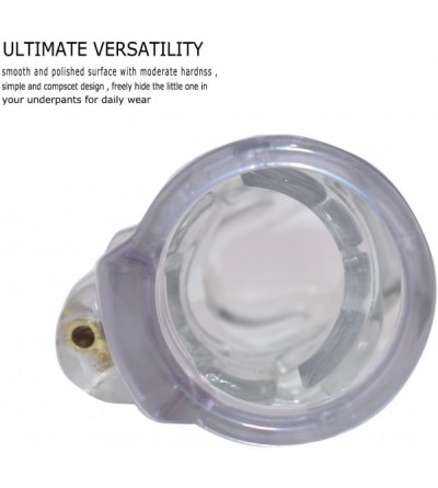 Chastity Devices Biosourced Resin Male Chastity Cage Device Locked Cock Cage Sex Toy for Men 219 - Clear - C81867ZURET $38.43
