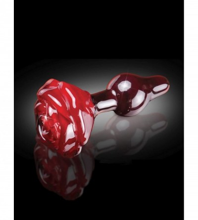 Anal Sex Toys Icicles No. 76 Anal Plug Massager Glass Rose Red - C818GH92LUK $68.31