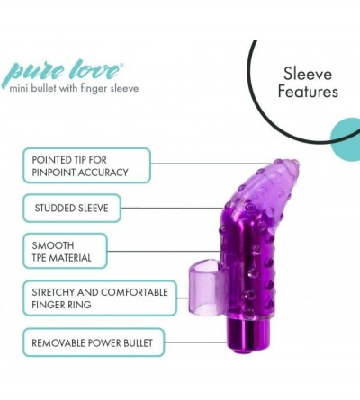 Vibrators Portable Finger Vibrator- Rechargeable- Purple - Purple - CP18UAXUAXG $16.36