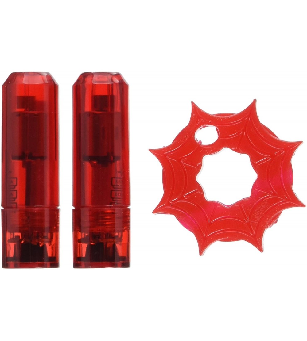 Vibrators Cross Bones Pleasure Web Double Ring- Red - Red - CM118B3GVX5 $12.42