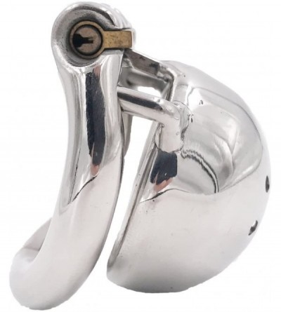 Chastity Devices Stainless Steel Male Chastity Cage Device Belt (40mm Ring) 210 - Without Catheter - CU1860EUOSI $29.87