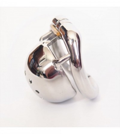 Chastity Devices Stainless Steel Male Chastity Cage Device Belt (40mm Ring) 210 - Without Catheter - CU1860EUOSI $12.80