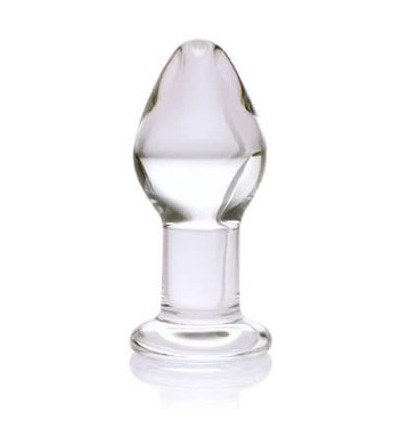 Anal Sex Toys Glass Pleasure Plug- Clear - Clear - CU1120MXLWR $22.70