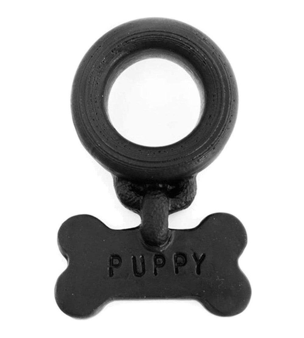 Penis Rings Puppy Cock Ring Black - Black - CI11Q0LBPX1 $25.86