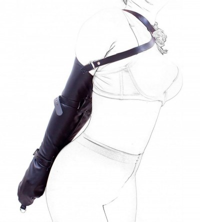 Restraints Large Binding Restaint Double-Shape Arm Belt - Back Adjustable Soft Leather Arm Bondage- Sex Toys- for Unisex Adul...