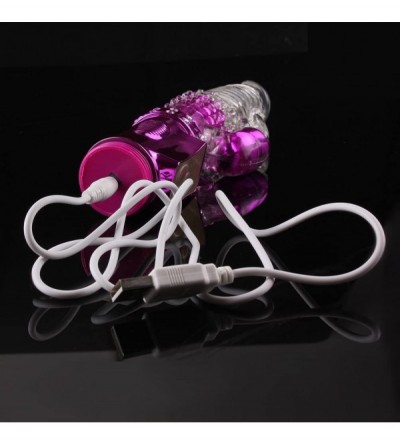 Dildos Sexy Rabbit Vibe for Women - Waterproof 360 Degree Rotating Rabbit Vibrator With Metallic Beads- Rechargeable Vibratin...