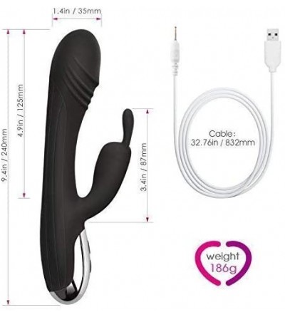 Vibrators Rabbit G Spot Vibrator Clit Stimulator Personal Dildo Adult Toy for Women Couples-7 Modes-USB Rechargeable-Waterpro...