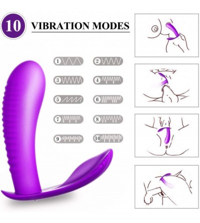 Vibrators Butterflies Wearable G-Spot Vibrator Waterproof 10 Vibrations Clitoral Sucking Vibrator Rechargeable Heating Vagina...