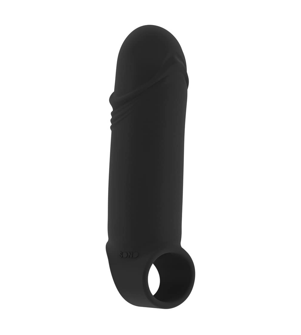 Novelties No.35 Stretchy Thick Penis Extension- Black - Black - C012MATZNHX $9.99