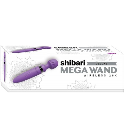 Vibrators Mega Deluxe- 28 Different Speeds & Pulses- Wireless- Waterproof- Large Sized Power Wand Massager (Purple) - Purple ...