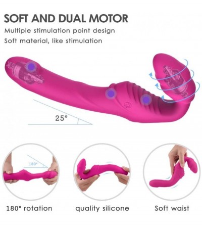 Dildos Vibrating Strapless Strap on Dildo Vibrator Sex Toys - Silicone Rechargeable Remote Control Female Clitoris Stimulate ...