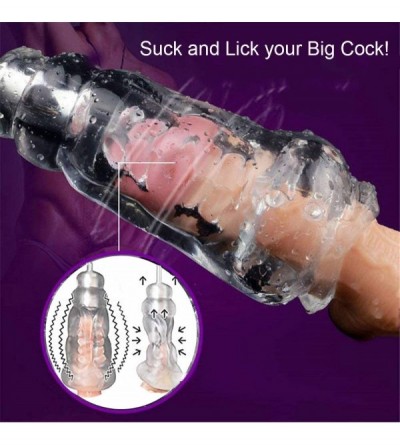 Male Masturbators Male Masturbator Cup Masturbation for Men Super Strong Power Suck Vibrating Oral Electric Pump 3D Realistic...
