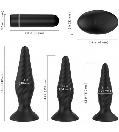 Anal Sex Toys Butt Plug Training Set Anal Plugs Vibrator Trainer Kit Prostate Massager Sex Toys for Beginners Advanced - CY18...