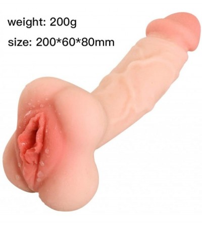 Dildos 1Pc 2 in 1 Realistic Dido Silicone Amal Plug G S-po-tt C-L-i-t Stimulation Toy for Women Couples - CH192U3DTNI $11.34